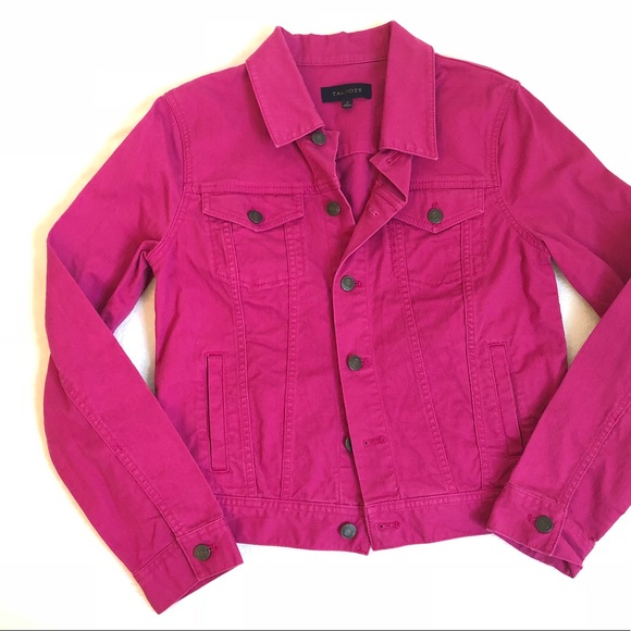 fuchsia jean jacket